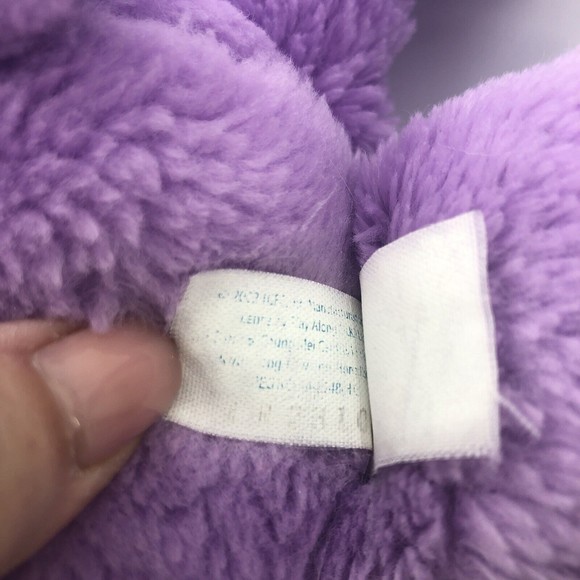 Care Bears Share Bear Purple Plush Lollipop Tummy Stuffed Animal 2002 TCFC 12" - Picture 11 of 12